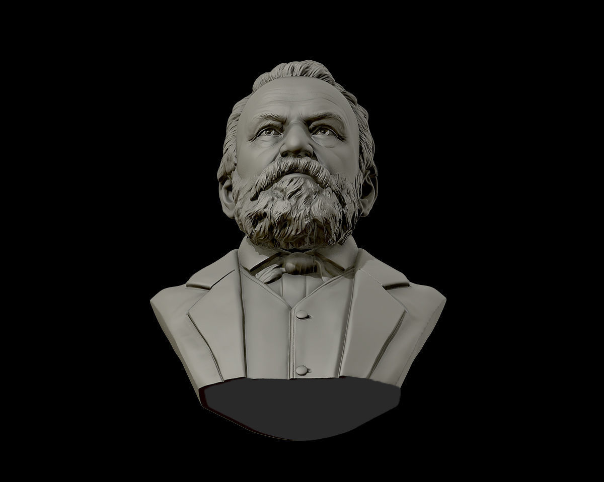 Victor Hugo 3D model 3D print model_17