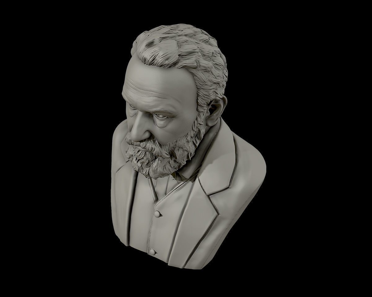 Victor Hugo 3D model 3D print model_19
