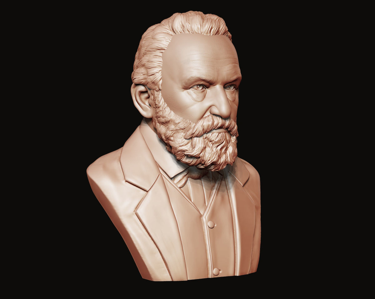 Victor Hugo 3D model 3D print model_10