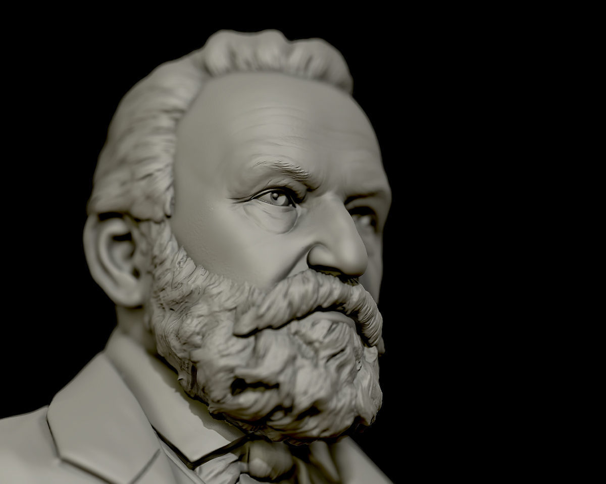 Victor Hugo 3D model 3D print model_16