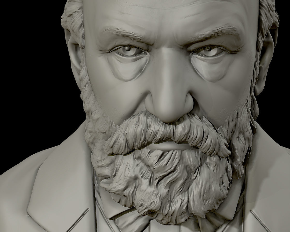 Victor Hugo 3D model 3D print model_23