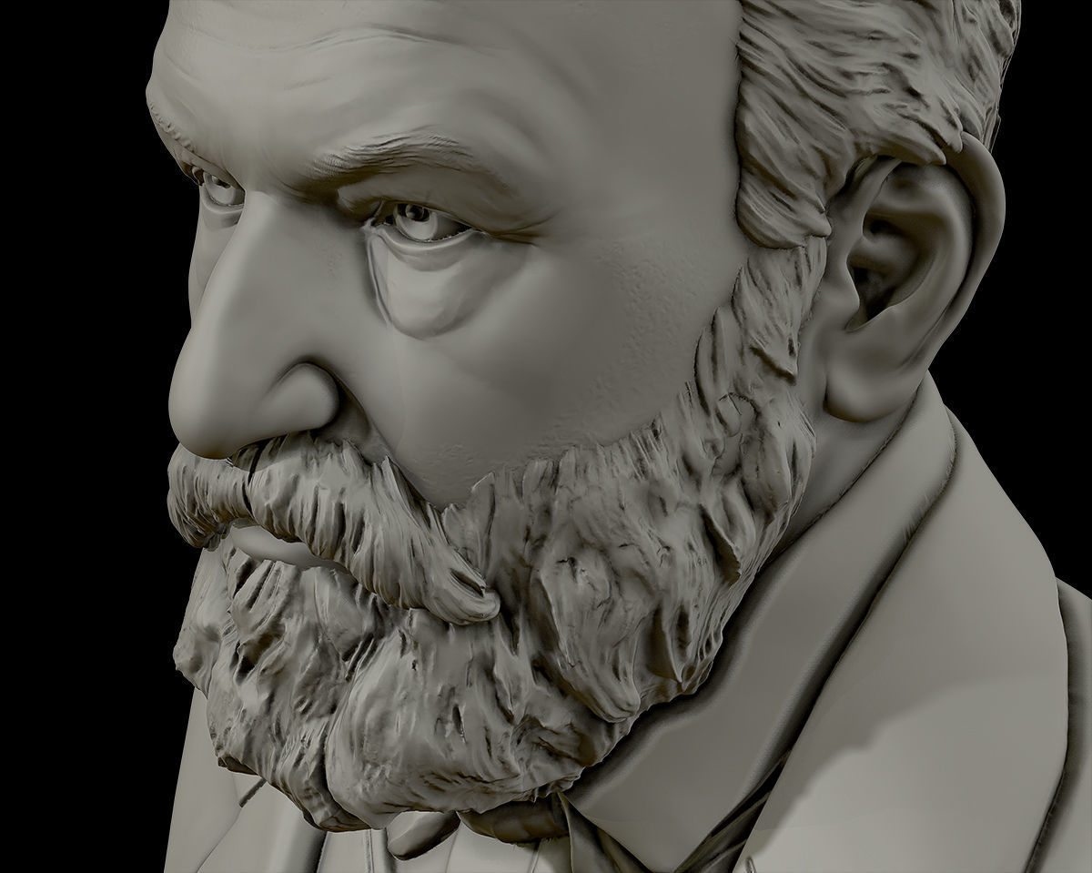 Victor Hugo 3D model 3D print model_24