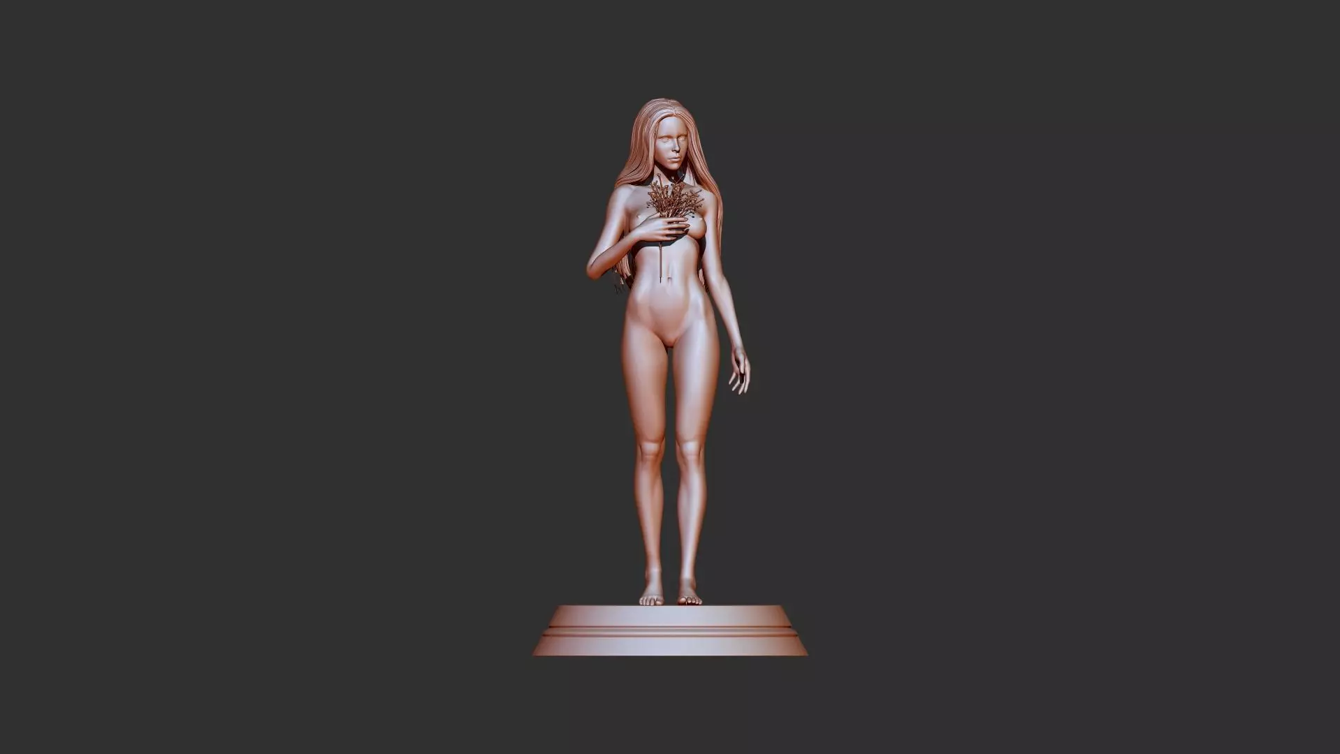 Female 3d print model 3D model_0