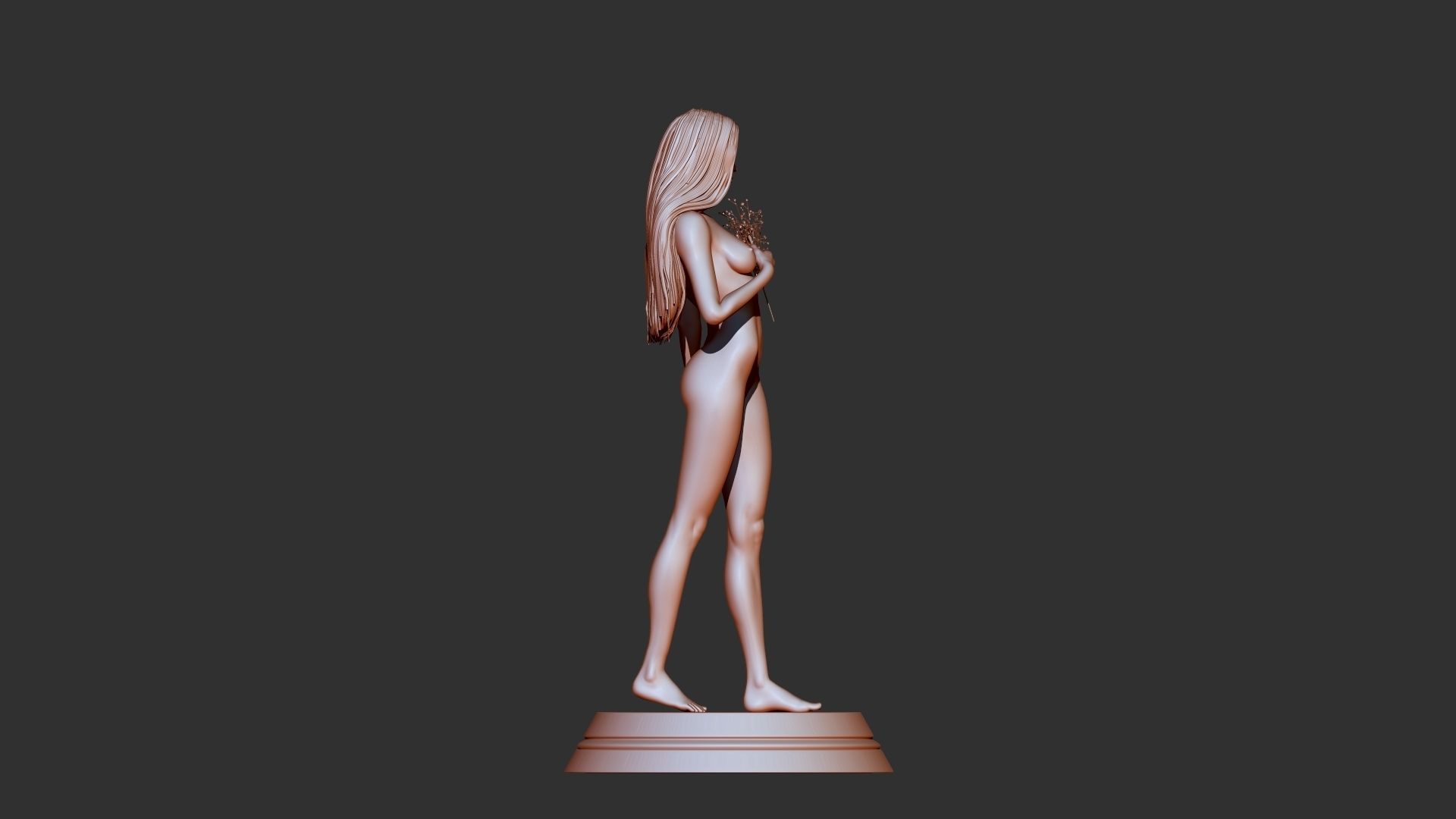 Female 3d print model 3D model_1