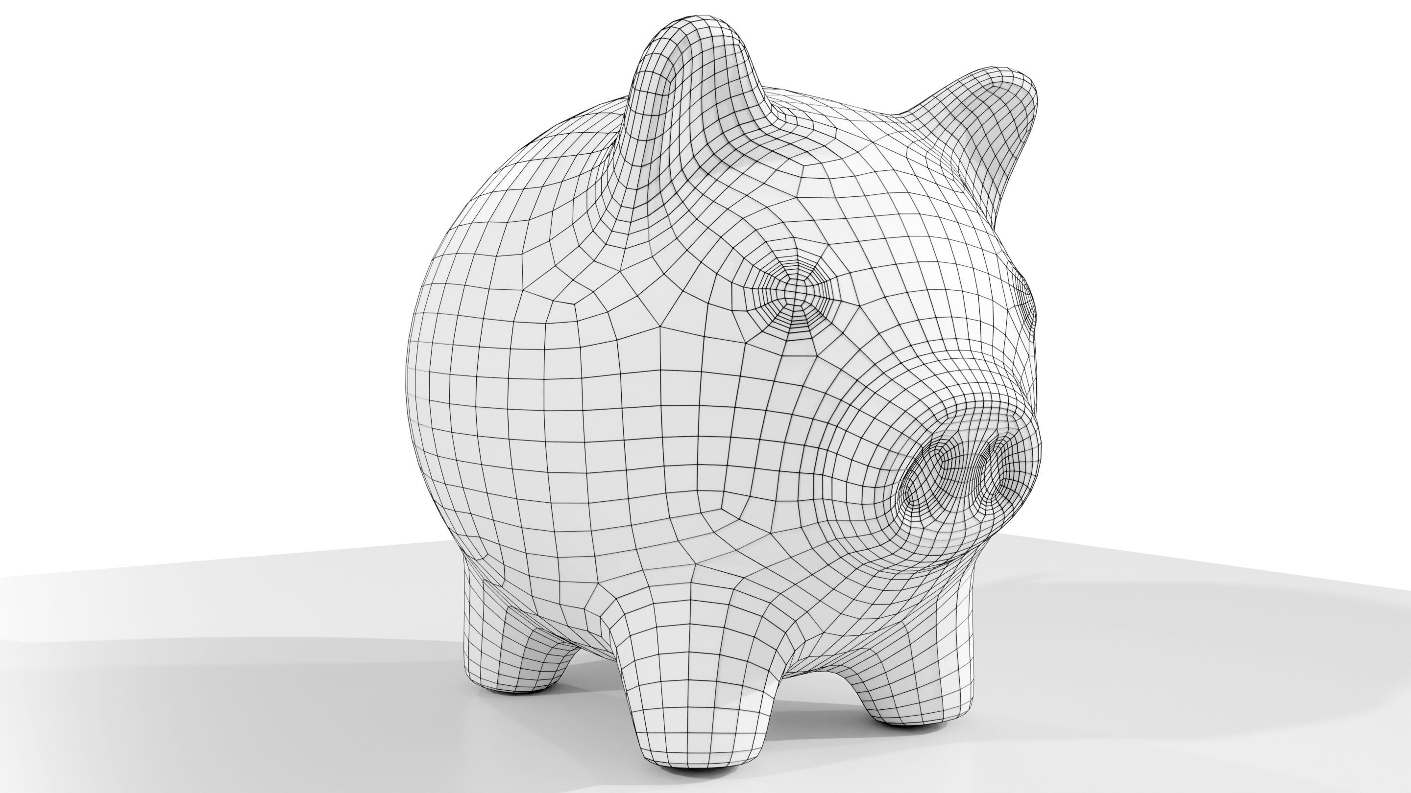 Piggy Bank 3D model_16