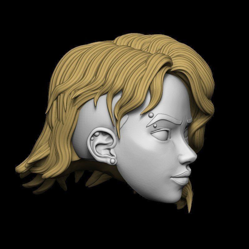 SPIDER GWEN HEAD 02 3D model_3