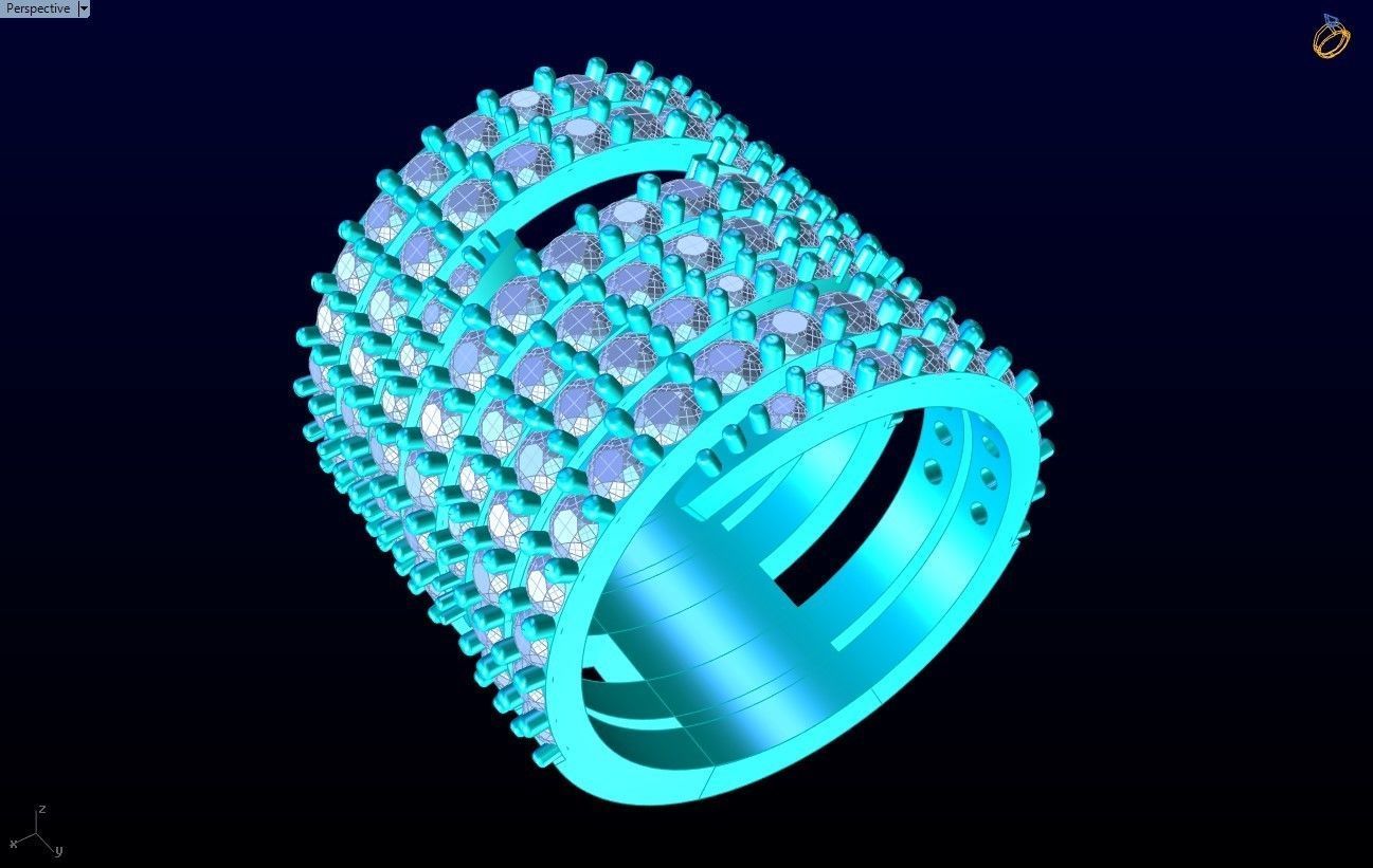 Diamond Ring - N3785 3D print model_9