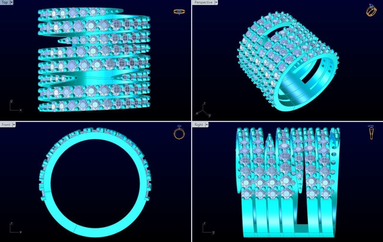 Diamond Ring - N3785 3D print model_10