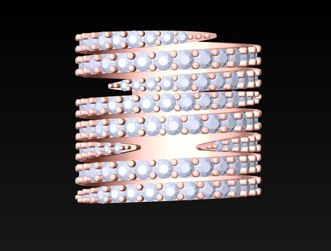 Diamond Ring - N3785 3D print model_4