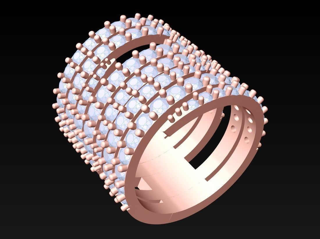 Diamond Ring - N3785 3D print model_1