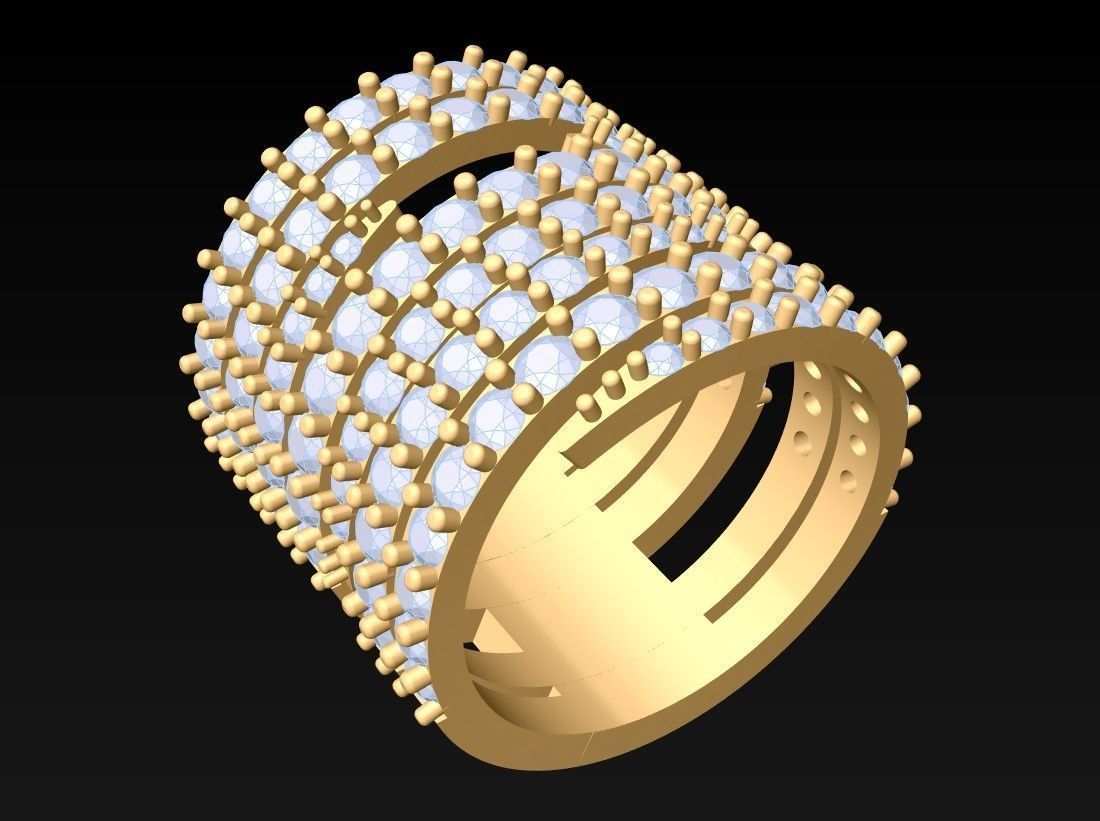 Diamond Ring - N3785 3D print model_2