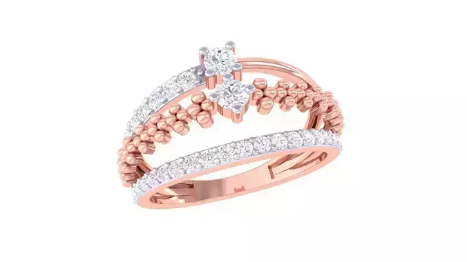 Ball High Jewelry Solitaire Diamond Cocktail Ball Ring 3dm stl 3D print model