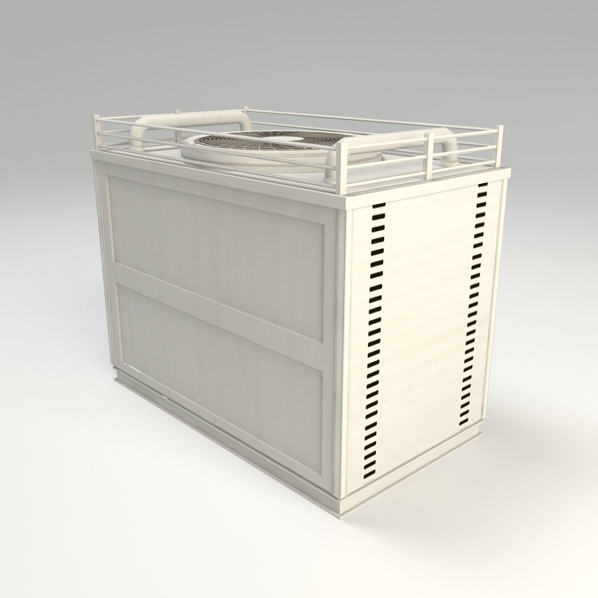 Air Conditioner Low Poly Low-poly 3D model_1