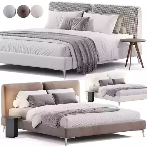 Crone bed by Como Casa 3D model
