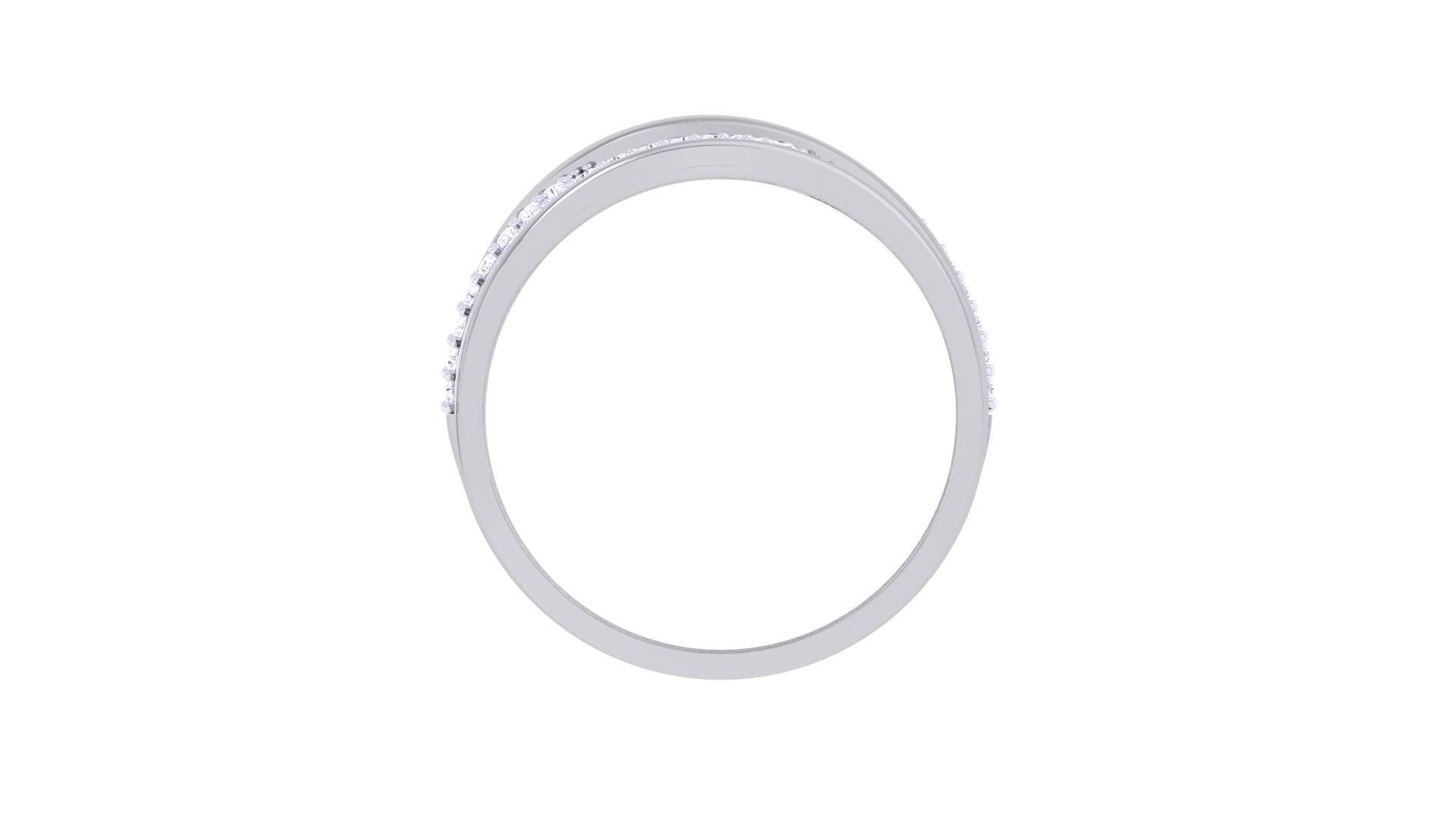 Wire High Jewelry Diamond Cocktail Ring 3dm stl obj 3D print model_12