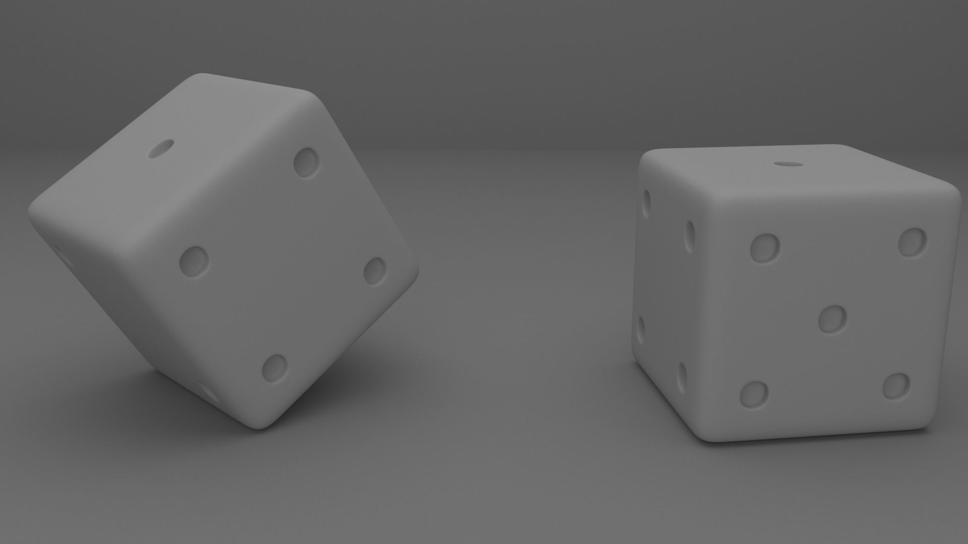 Red dice 3D model_12