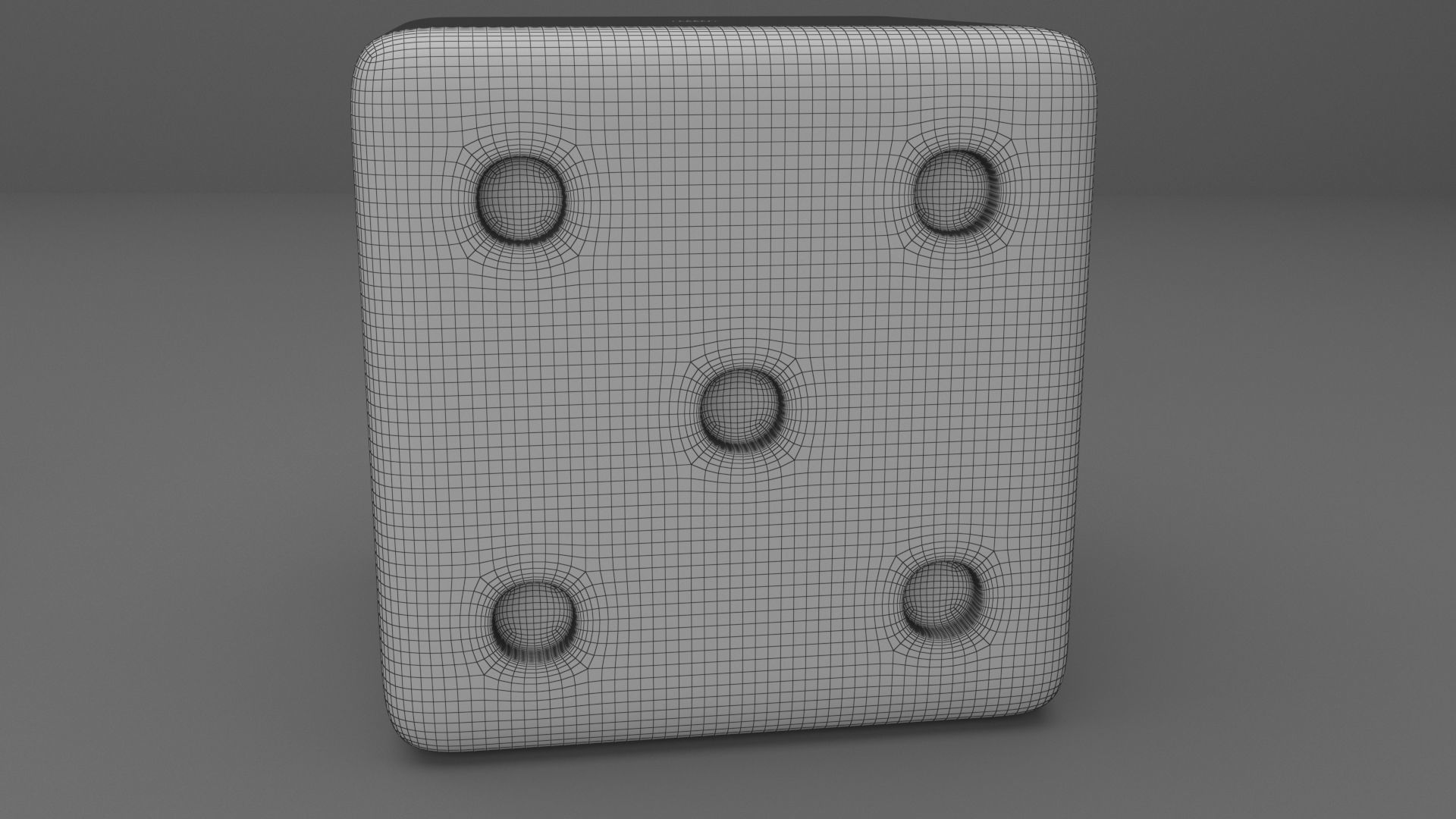 Red dice 3D model_7