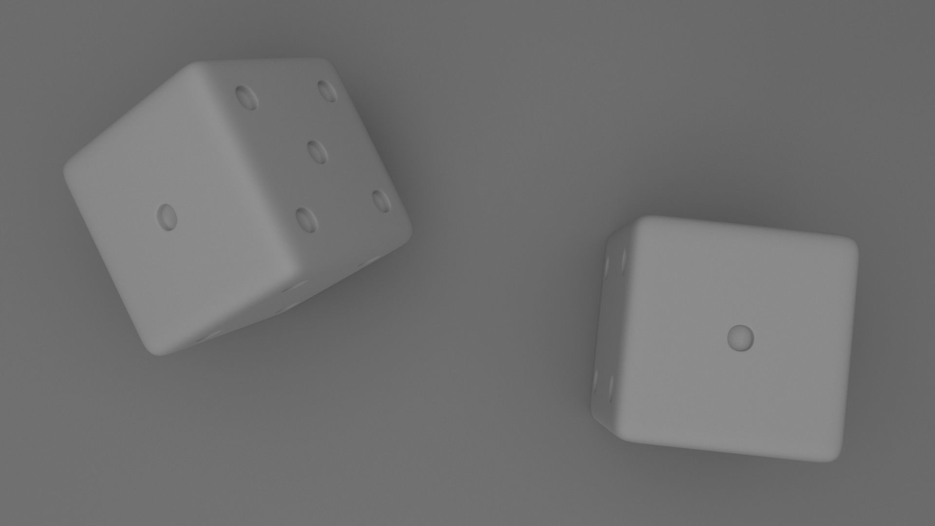 Red dice 3D model_10