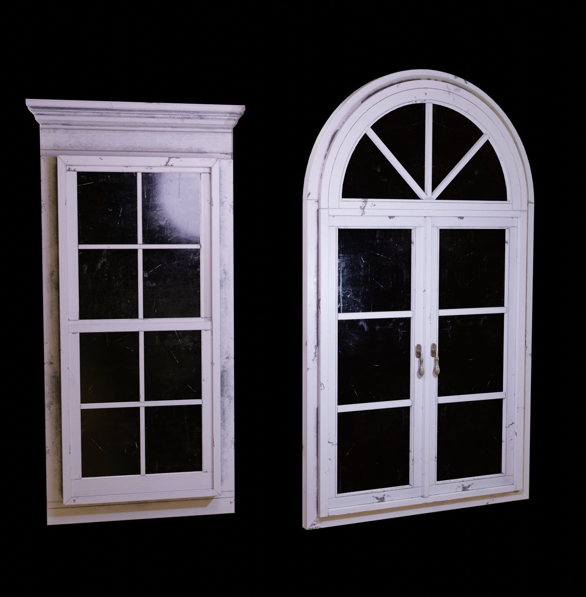 Old Windows pack  Low-poly 3D model_14