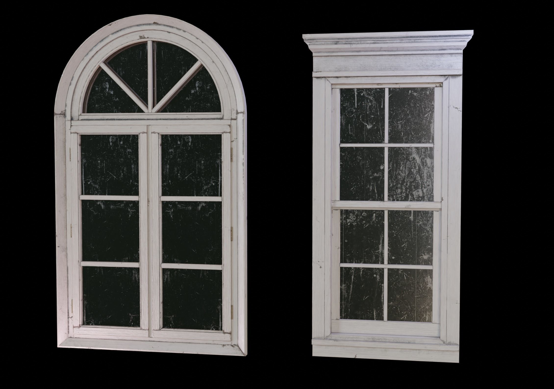 Old Windows pack  Low-poly 3D model_19