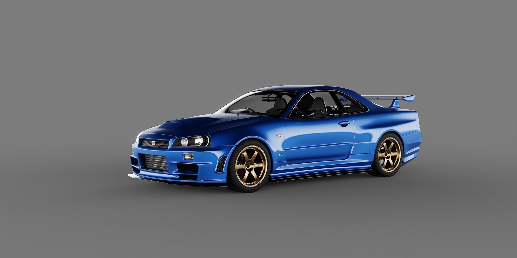 Nissan Skyline R34 GTR 3D model_2