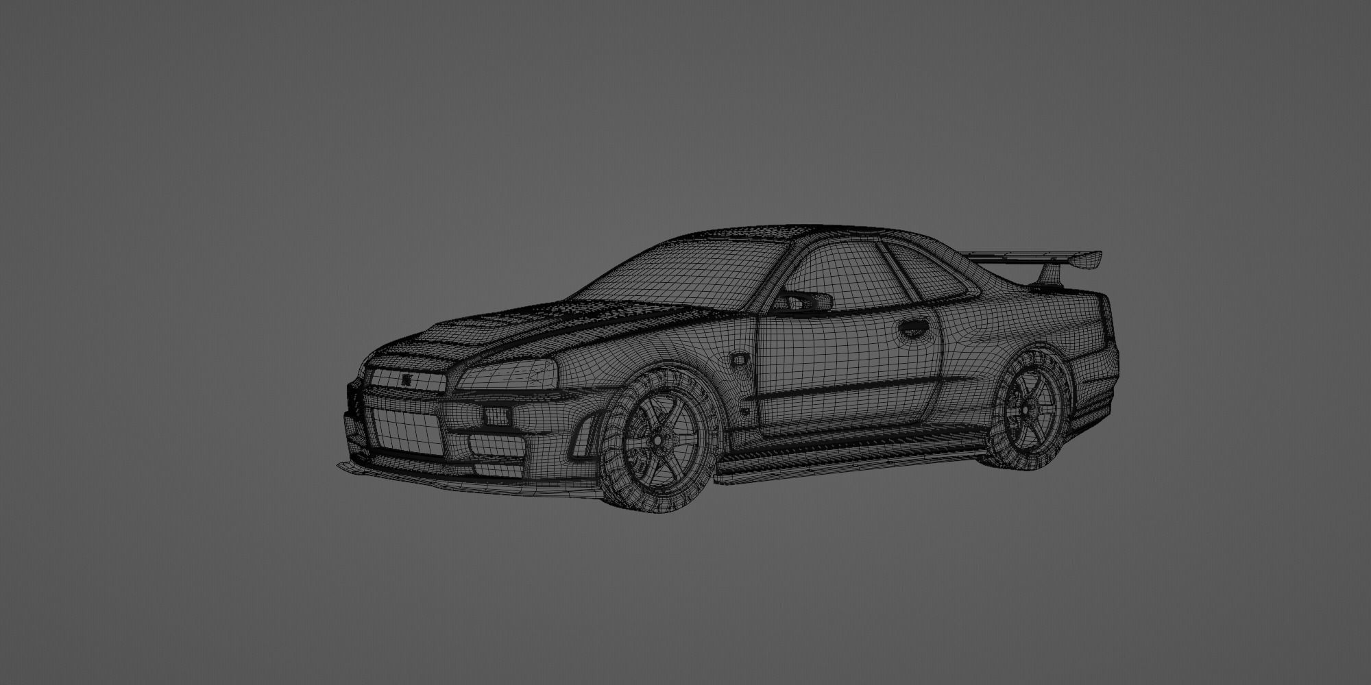 Nissan Skyline R34 GTR 3D model_8