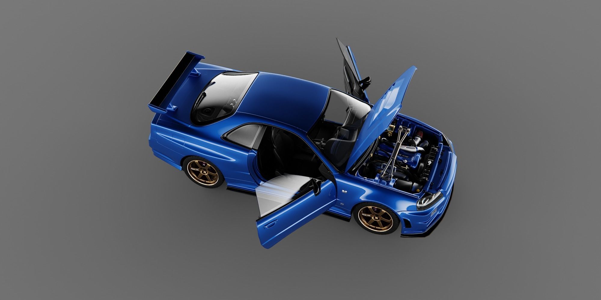 Nissan Skyline R34 GTR 3D model_7