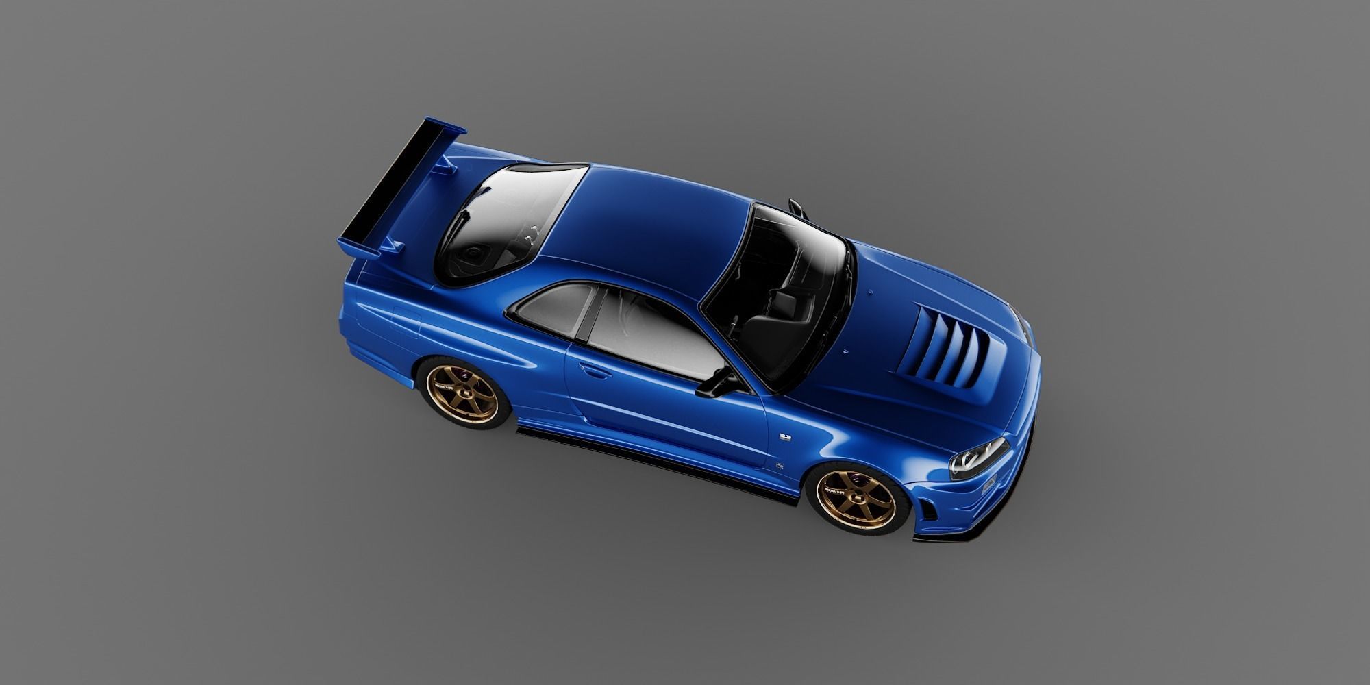 Nissan Skyline R34 GTR 3D model_4