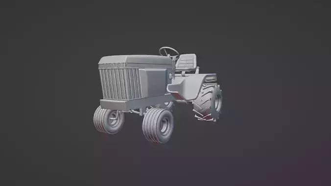 3d Printable John Deere 430 Lawn Tractor 3D print model