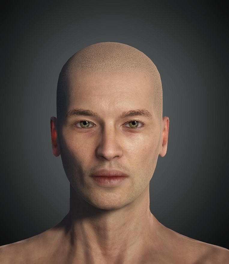 Realistic Young MAN-Male-Human Rigged Low-poly 3D model Low-poly 3D model_2