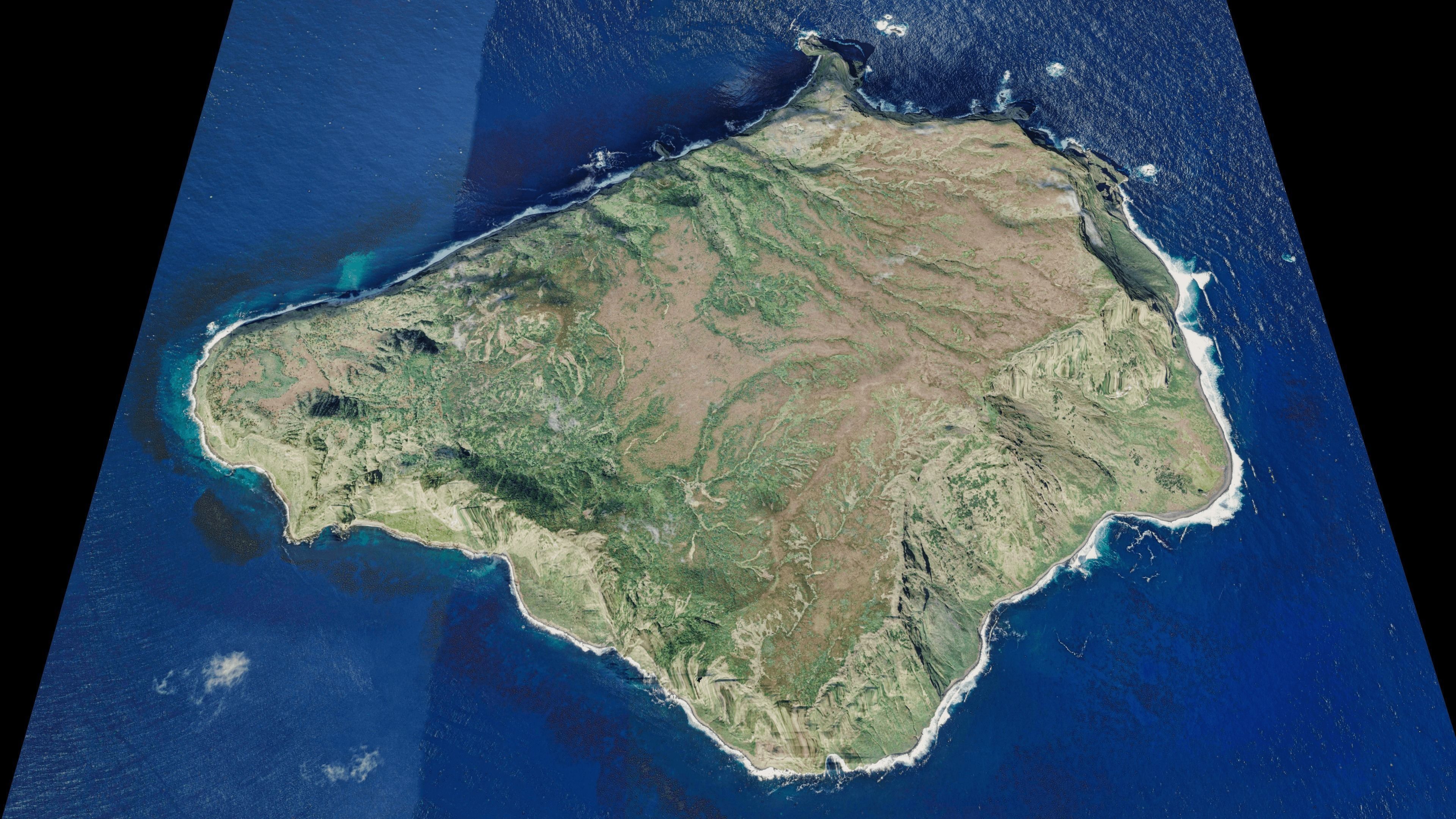 Inaccessible Island 3d Model Terrain Low-poly 3D model_7