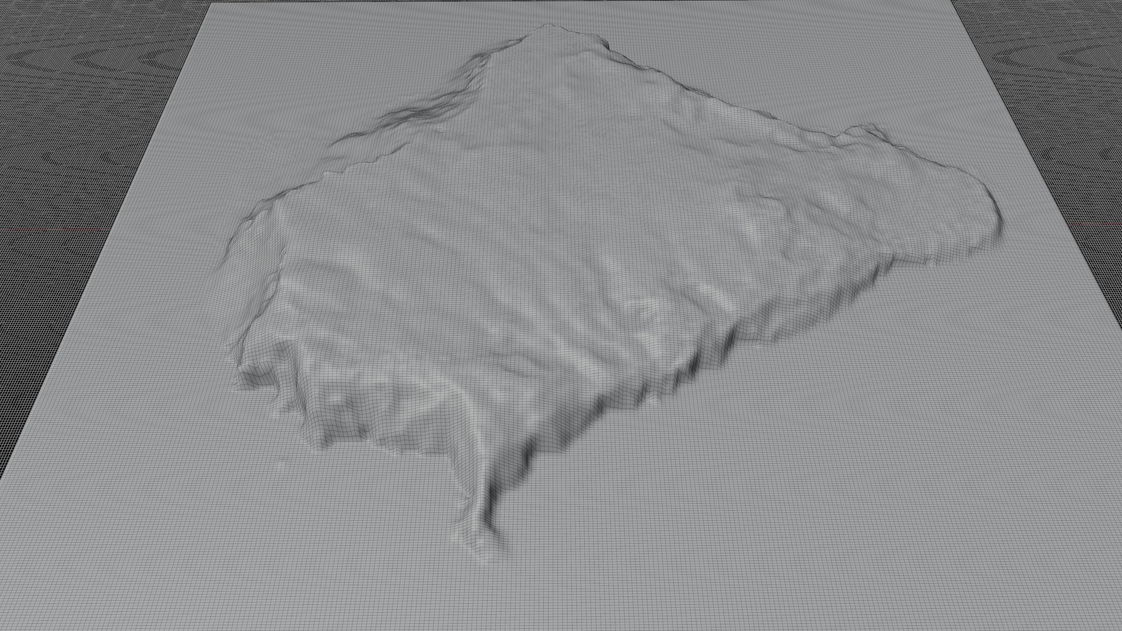 Inaccessible Island 3d Model Terrain Low-poly 3D model_5
