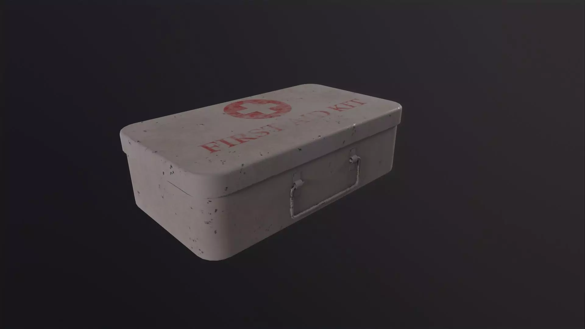 Vintage First Aid Kit 3D Model Low-poly 3D model_0