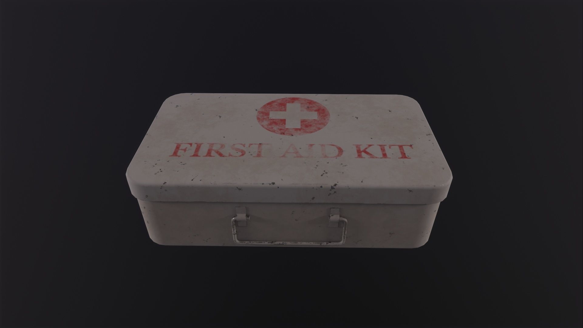 Vintage First Aid Kit 3D Model Low-poly 3D model_3