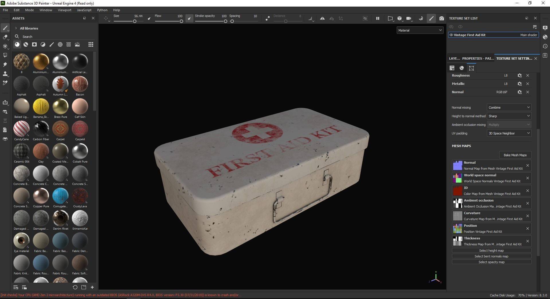 Vintage First Aid Kit 3D Model Low-poly 3D model_6