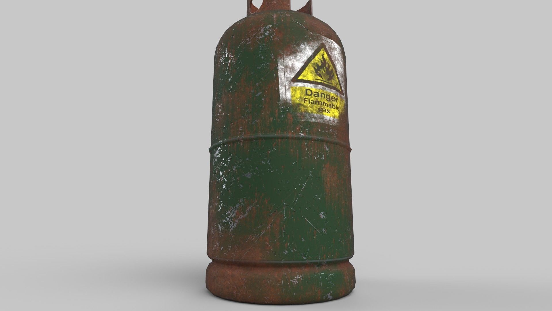 Cylinder Low-poly 3D model_4