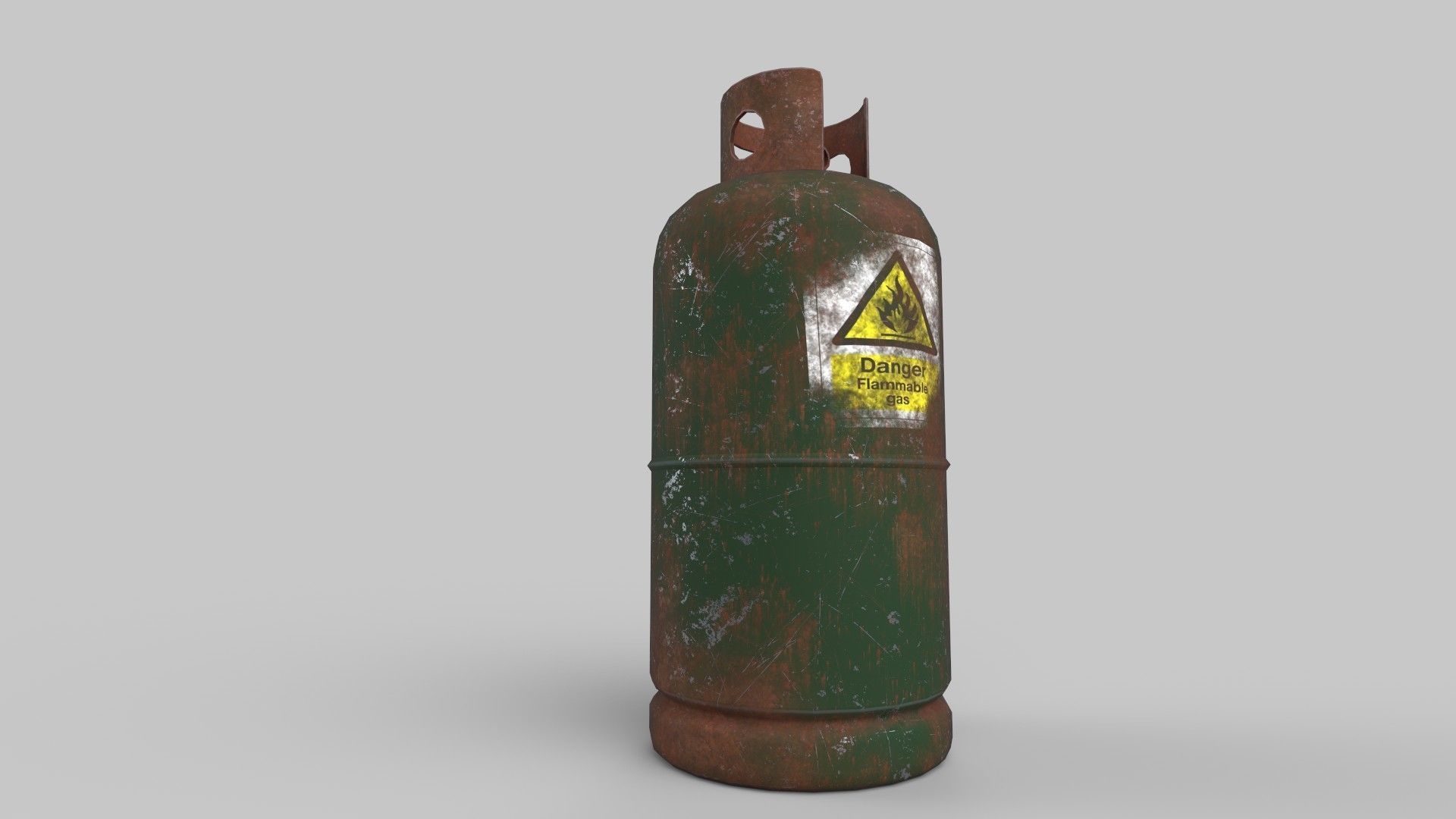 Cylinder Low-poly 3D model_2