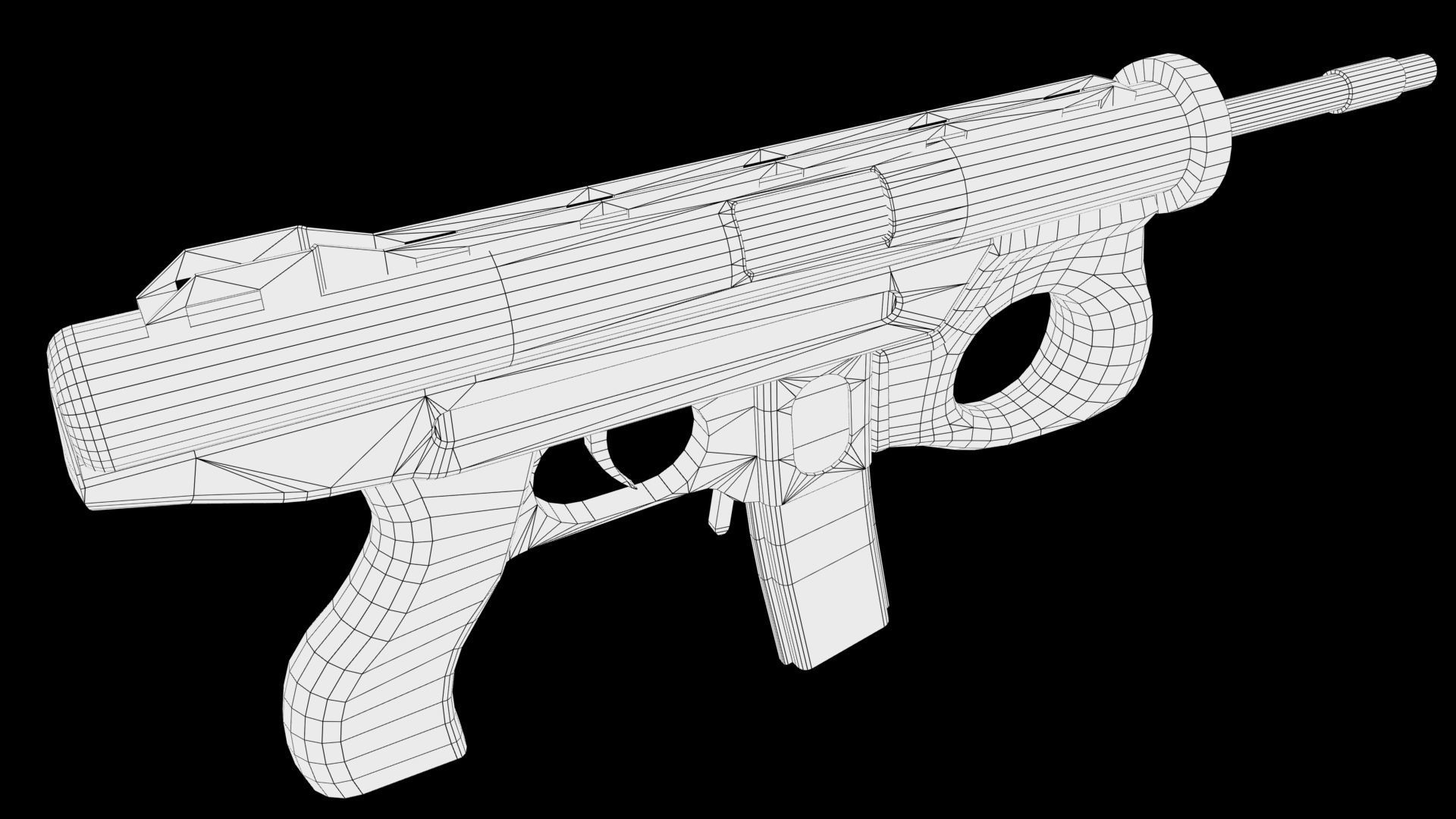 Smg gun 3D model_10