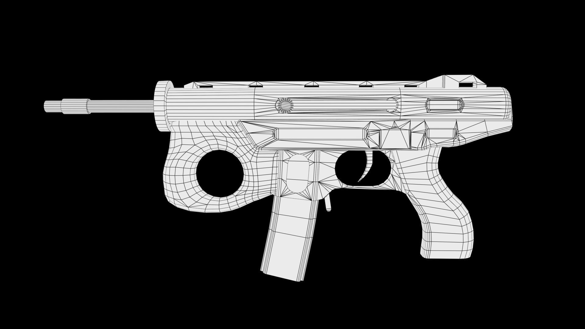 Smg gun 3D model_6