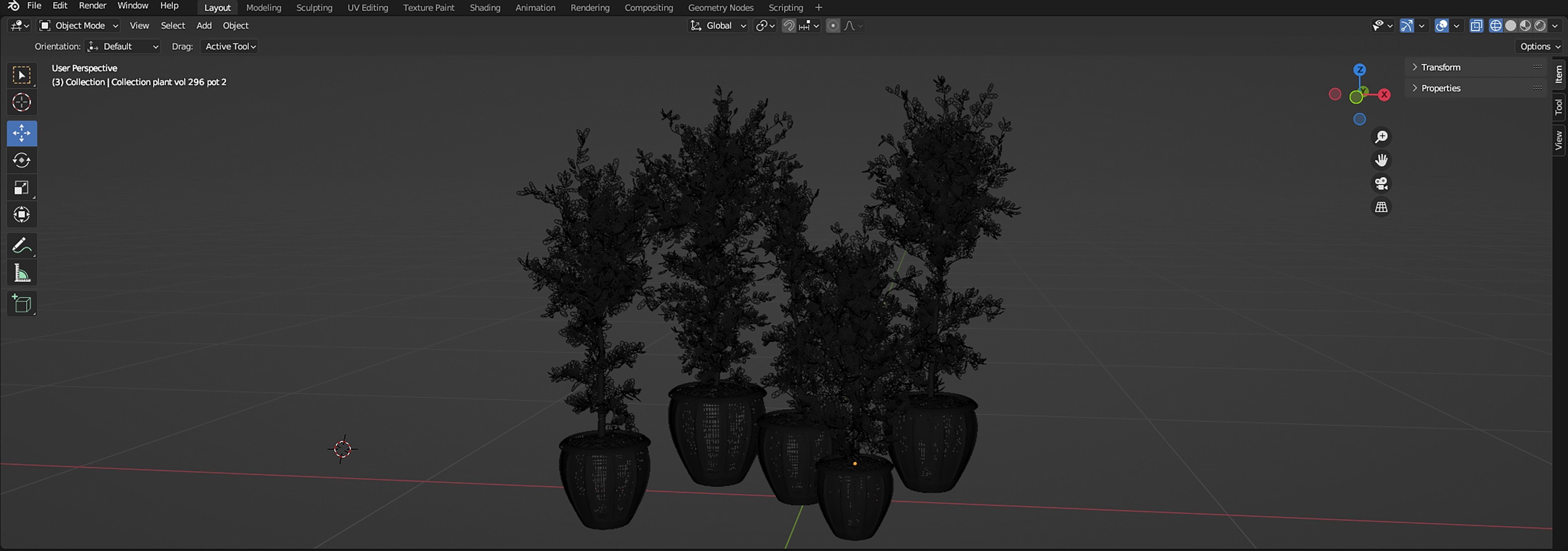  Collection plant vol 299 - blender model  3D model_7