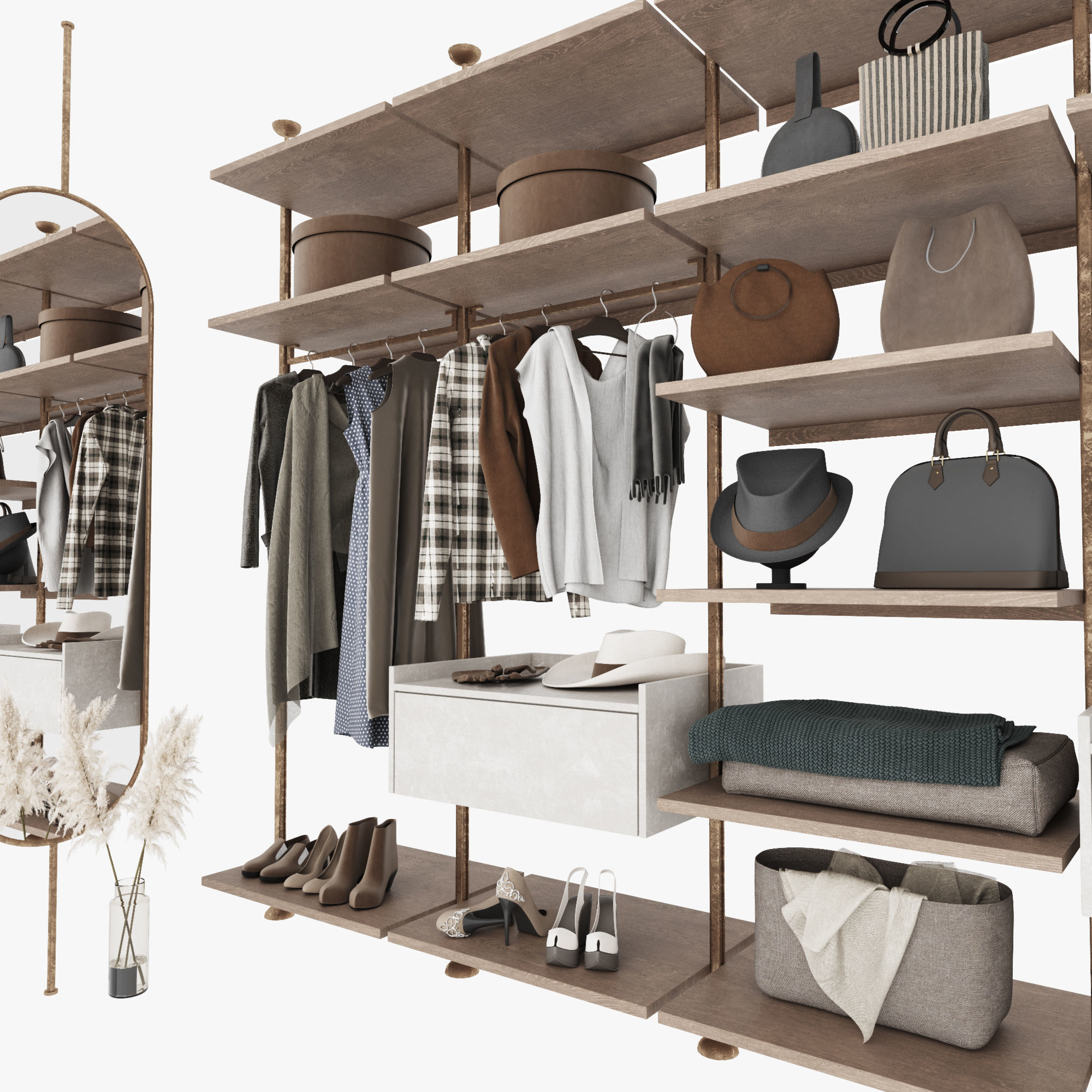 Wardrobe 3D model_5