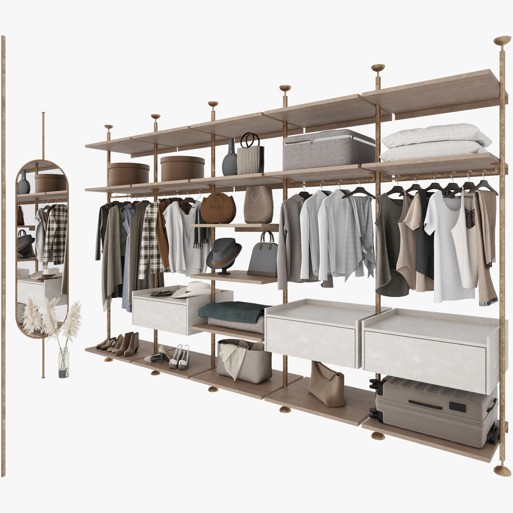 Wardrobe 3D model_8