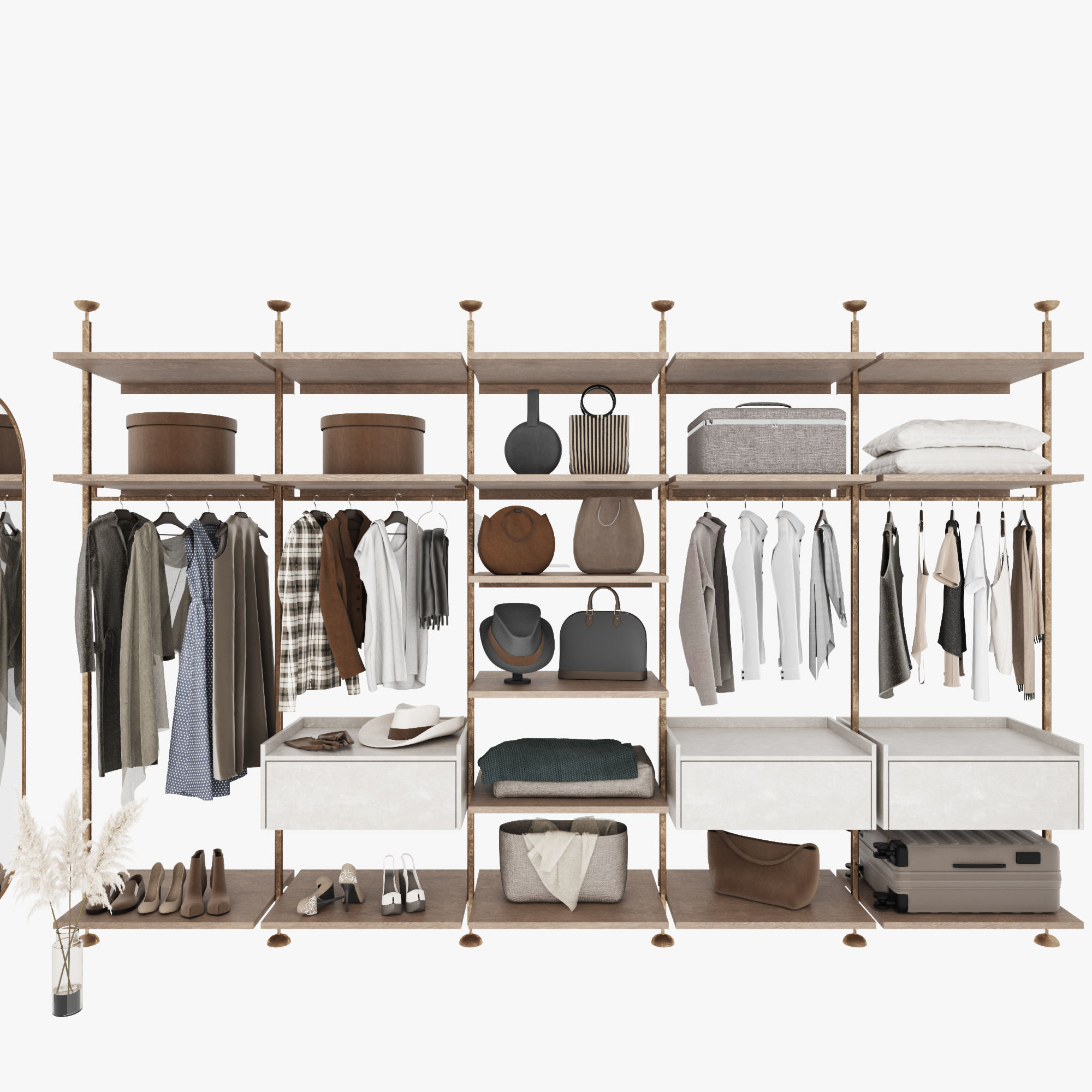 Wardrobe 3D model_3