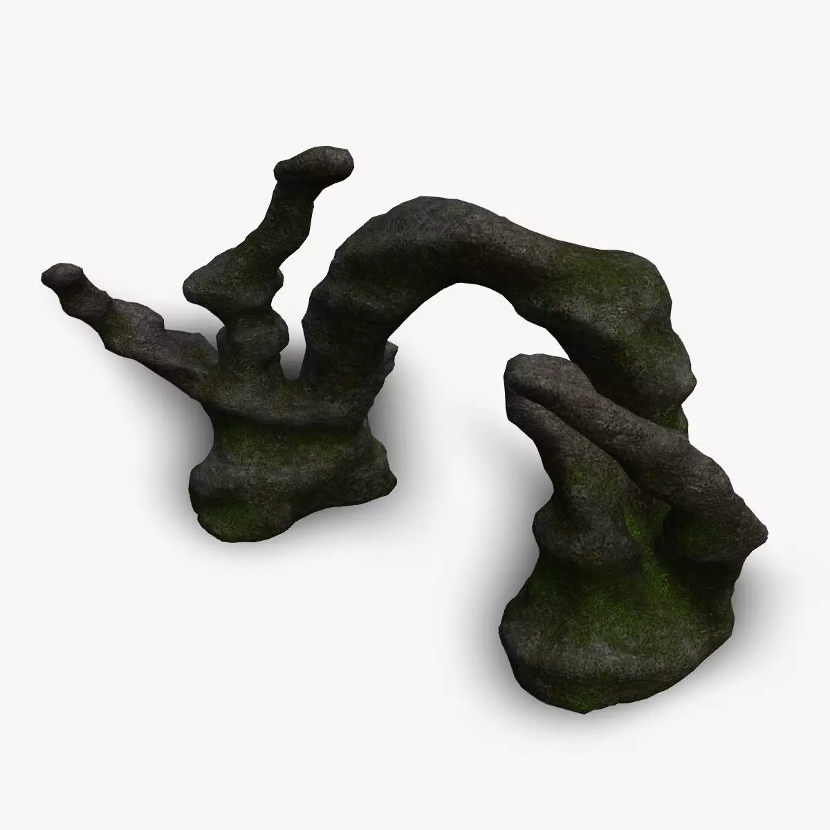 Cave Arch - Moss 1 Low-poly 3D model_0