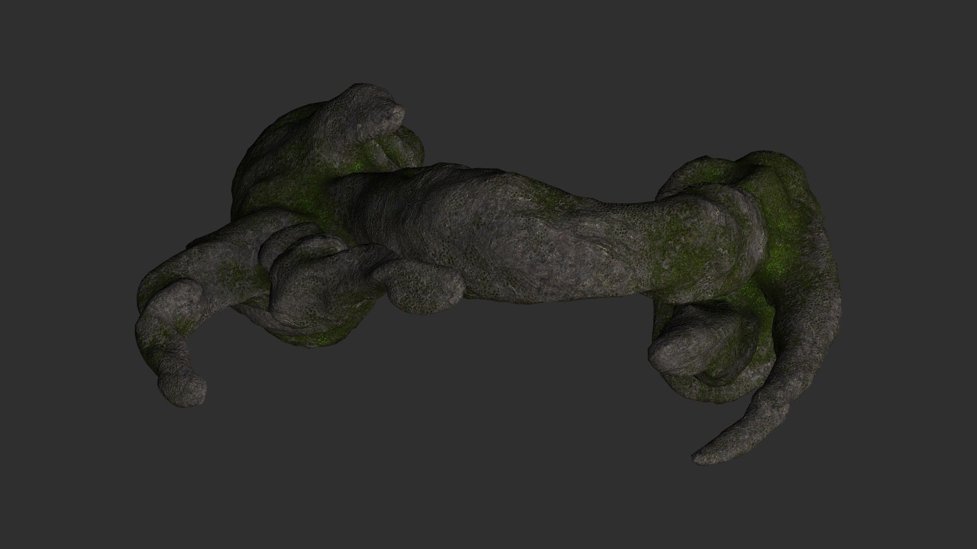 Cave Arch - Moss 1 Low-poly 3D model_8