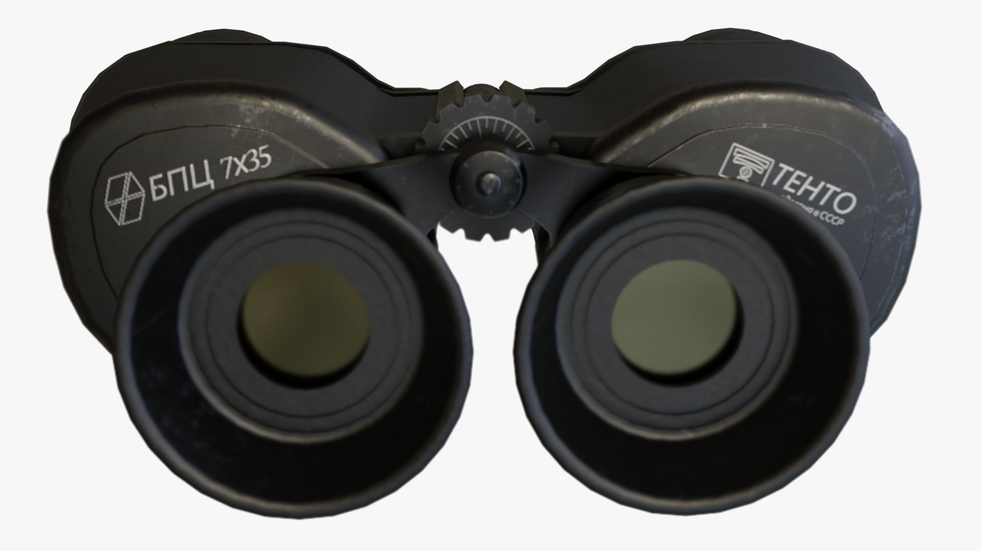 Soviet Field Binocular Low-poly 3D model_4