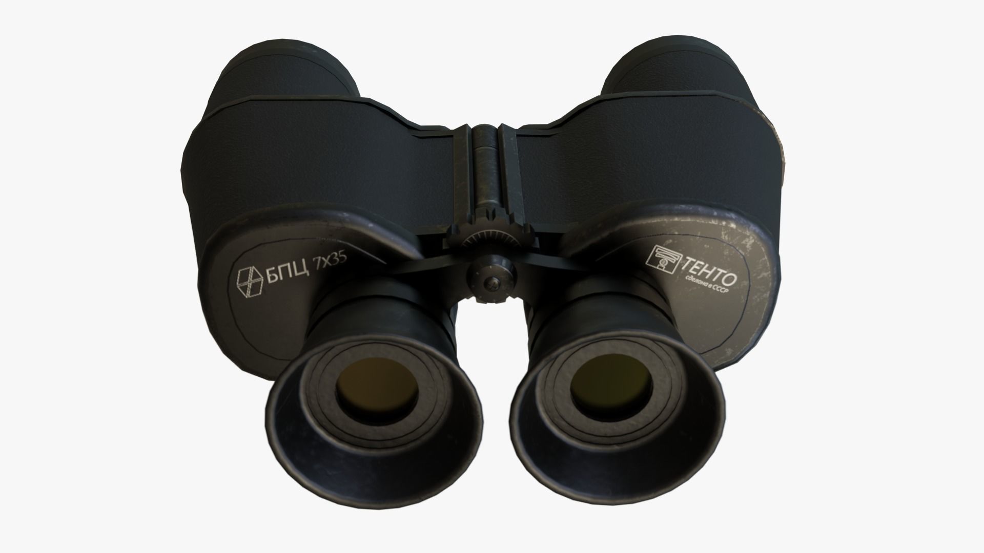 Soviet Field Binocular Low-poly 3D model_3