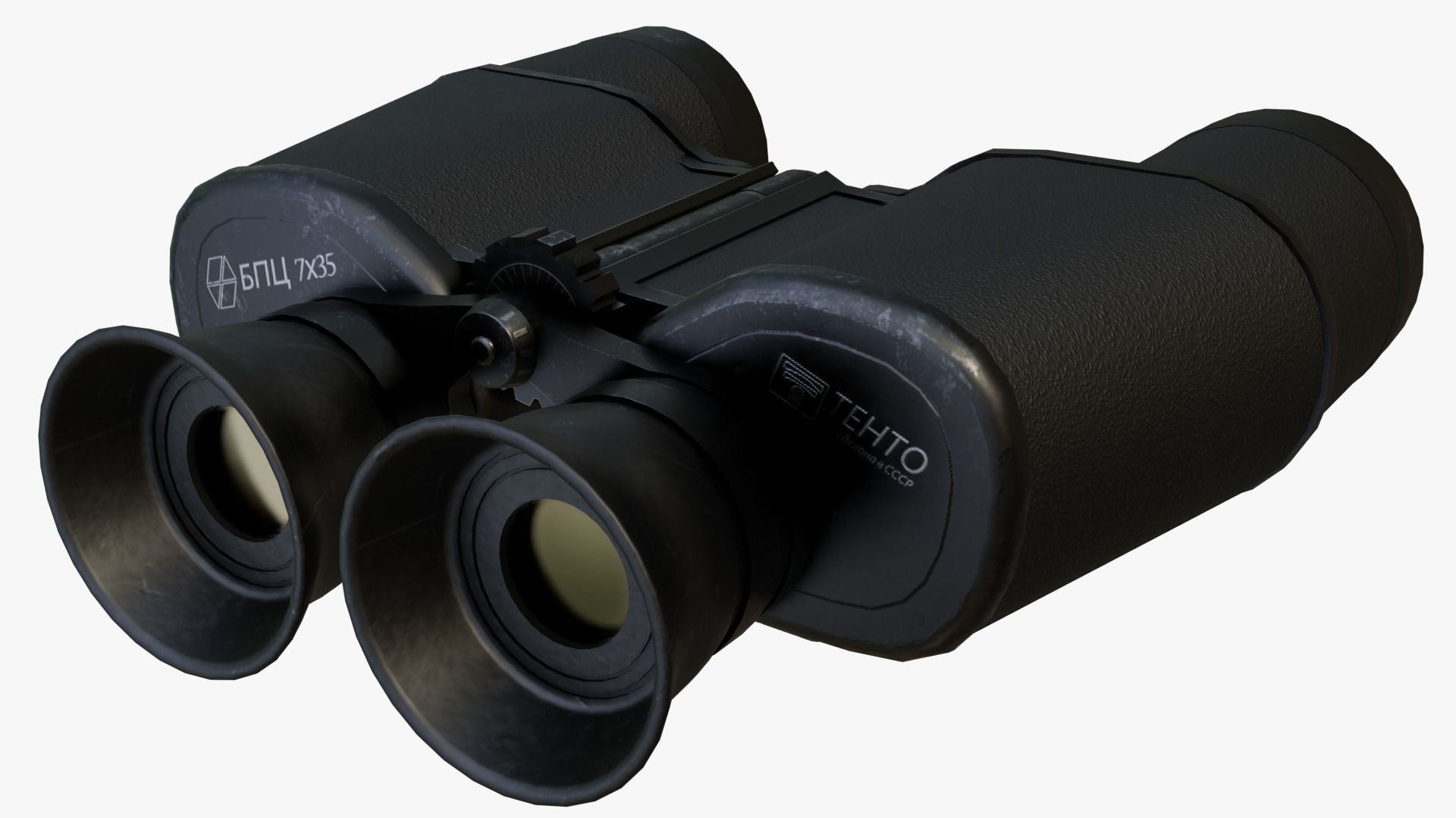 Soviet Field Binocular Low-poly 3D model_2