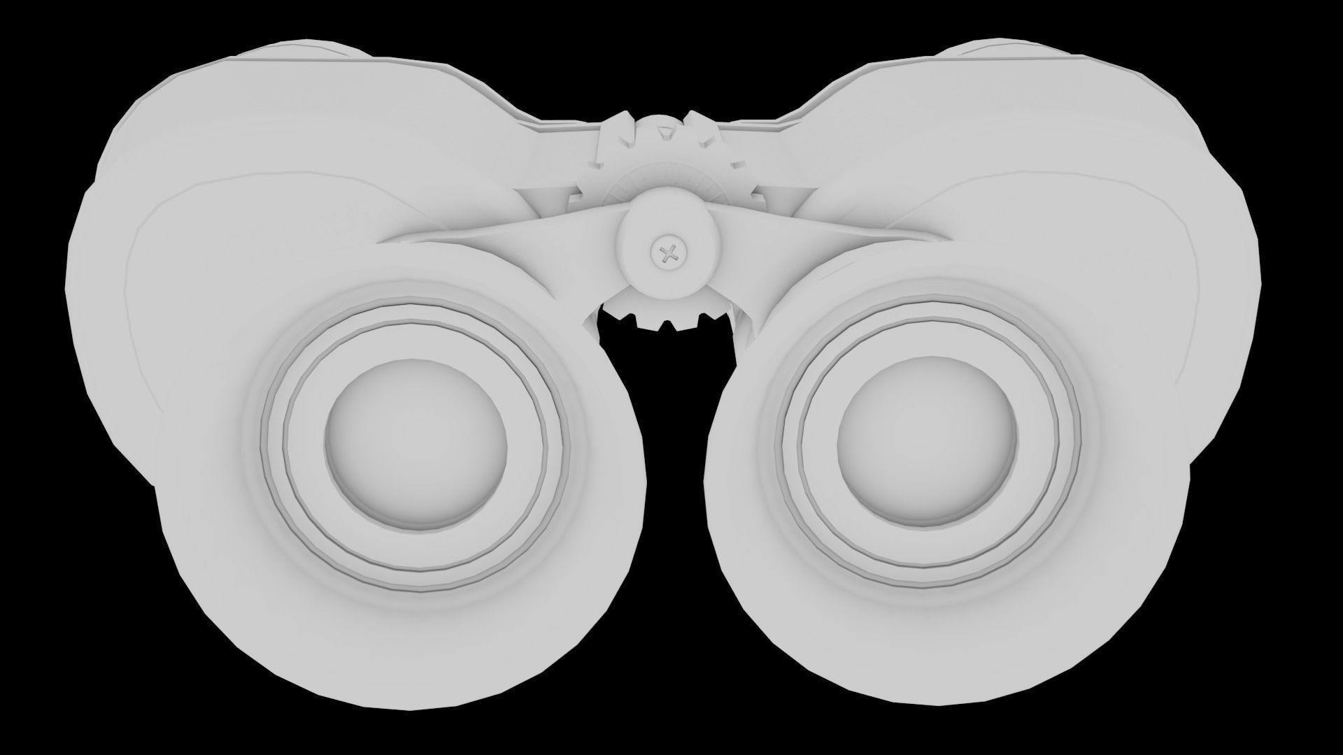 Soviet Field Binocular Low-poly 3D model_15