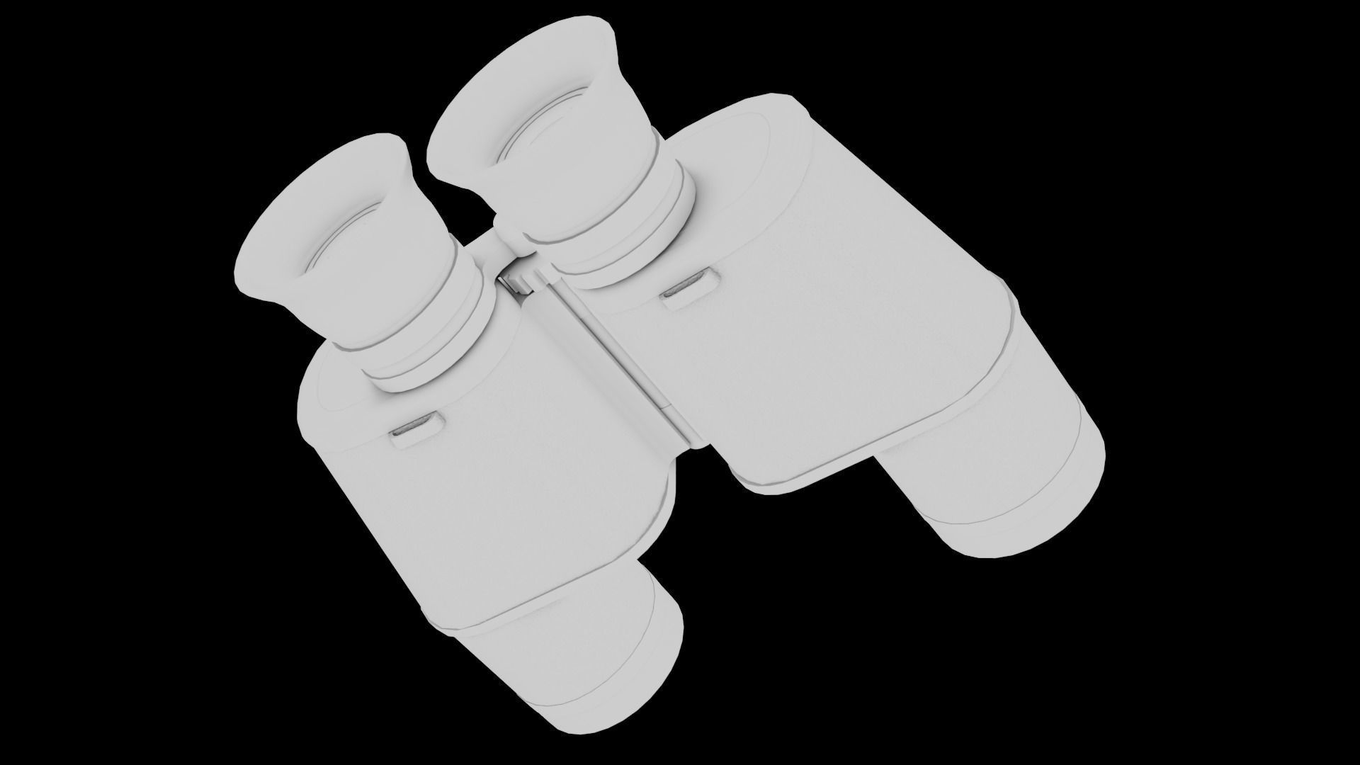 Soviet Field Binocular Low-poly 3D model_13